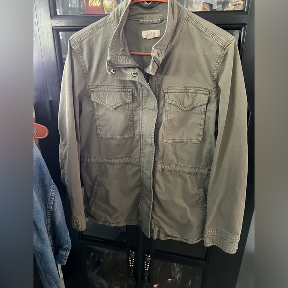 One of a kind upcycled Utility jacket with Bob Marley print. - Picture 2 of 6